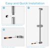 OFFO Shower Slide Bar 24 in Segmental Slide Bar Adjustable
