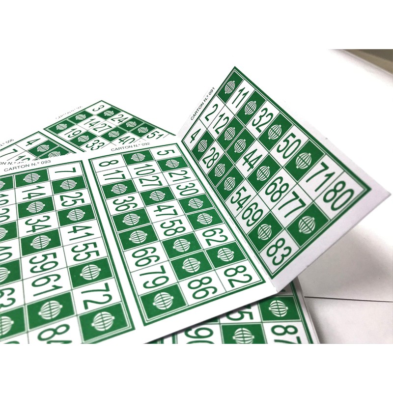 600 Bingo Cards for Traditional Bingo 90 Balls
