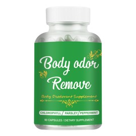 Body Deodorizing Supplement, Natural Chlorophyll 90 Capsules for Women & Men, Full Deodorant Supplement, Body Internal Deodorant Pills with Mint & Parsley