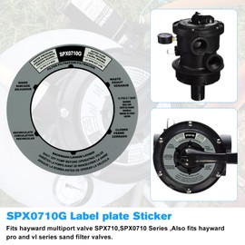 RO6G SPX0710G Label Sticker Replacement Hayward Multiport Valve Position Label Fits for Hayward Pool Filter Label Sticker, Hayward Pro and VL SPX710 SPX0710 Series Sand Filter Valve - 3Pack
