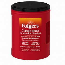 YESMOO Folger Classic Roast Ground Coffee (43.5 oz.) - 1 Pack