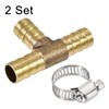 sourcing map Barb Hose Fitting 10mm OD Tee T Shape
