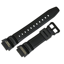 Casio Resin Watch Band, 10379562, Black, 18mm, Fits SGW-400H-1B, SGW-400H-1B2V