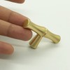 Bilindasly Bamboo Shape Cabinet Knobs Gold Dresser Knobs Kitchen Knobs
