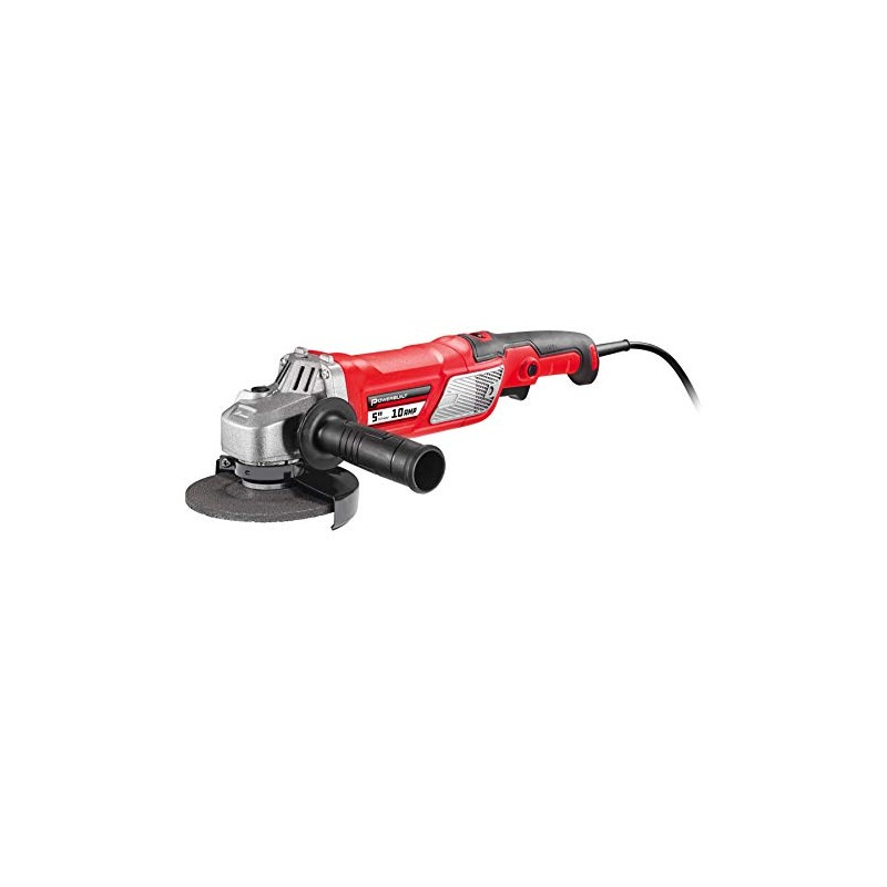 Powerbuilt 5-Inch Variable Speed Angle Grinder, 10 Amp Motor, 6-Speed