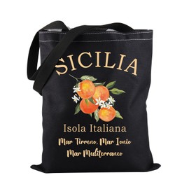 Sicily Oranges Tote Bag Sicily Isola Italiana Tote Bag Sicily Travel Tote Bag Italy Lover Gift Oranges Lover Gift (SICILIA Isola tb)