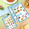 6 Pcs Pretend Play Restaurant Menu for Kids Kitchen Food