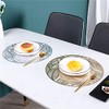 Hosoncovy 4 Pack Leaf Decorative Placemats PVC Placemats Hollow Dining