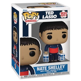 POP TV: Ted Lasso - Nate Shelley with Water Funko Vinyl Figure (Bundled with Compatible Box Protector Case), Multicolored, 3.75 inches