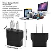 Fangehong 4 St1ck Stecker Adapter Konverter, Reisestecker auf EU, US