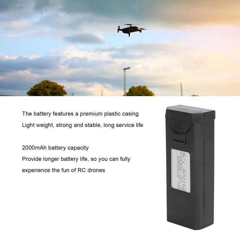 3.7V 2000mAh LiPo Battery Lightweight Drone Lithium Battery For LSRC