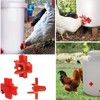 PACIOCEAN 20Pcs Automatic Chicken Water Nipple,Chicken Waterer Nipples, Anti-Leak Automatic