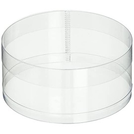 HEIKO 62-0973-49 Crystal Box, Standard Type, Cylindrical Small (Shallow), 10 Pieces