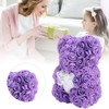 Beautiful Unique Bear Shape Simulation Flower Artificial Rose Decor Gift