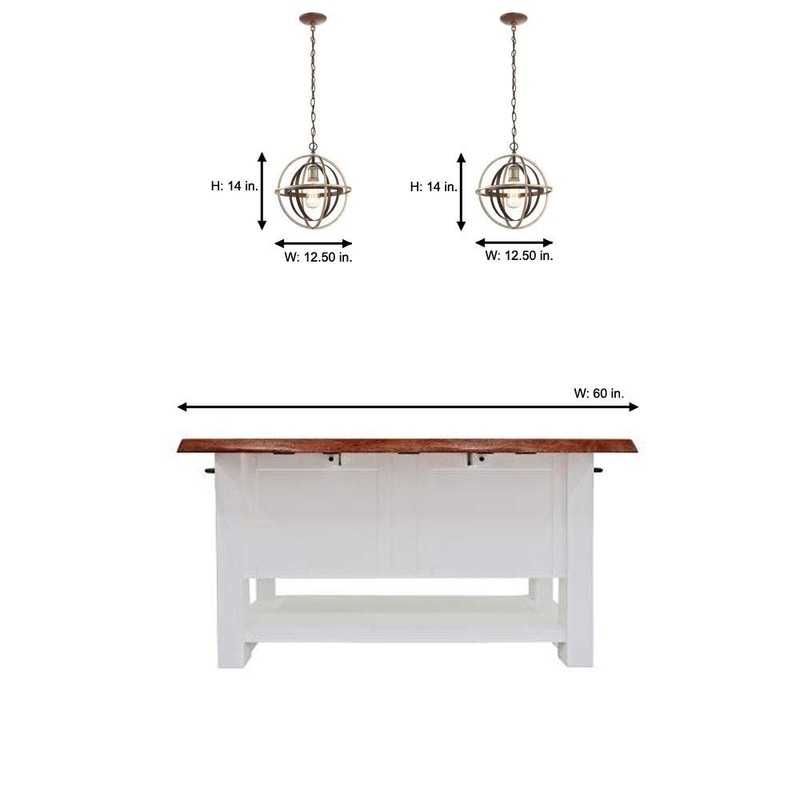 Home Decorators Collection 27030 1-Light Bronze & Champagne Pewter Mini