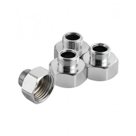 Uvbws 4 Pack Water Line Adapter, 1/2 Female To 3/8 Male Adapter,Faucet Hose Adapter,Compression Fitting Pipe Connector For Kitchen Bathroom