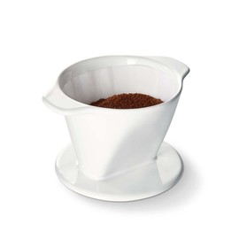 Tchibo Hand Infusion, Filter Size 101, Coffee Filter, Hand Filter, Dishwasher Safe, Ceramic, White