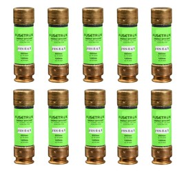 10-Pack New FRN-R-6 FRN-R-6A 250Vac Time Delay Fuse,FRN-R-6A Current Limiting Class RK5 Fuse