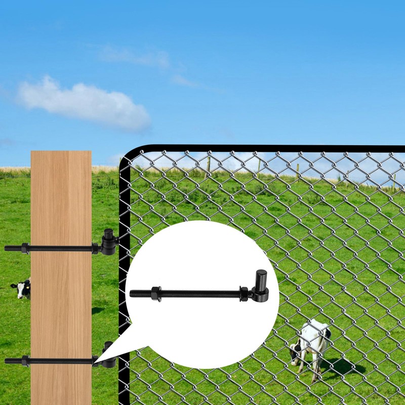 Antrader M12 x 8" J Bolt Gate Hinge,2Pcs Screw Hinge