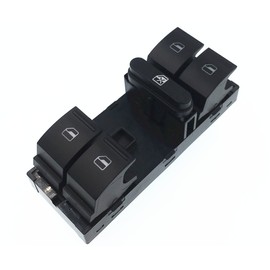 HZTWFC Electric Power Master Window Switch Button OEM # 1K4959857B Fit for VW Volkswagen CC Golf Jetta Passat Tiguan 2005 2006 2007 2008 2009 2010 2011 2012 2013