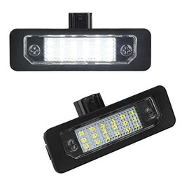 MbuyDIY LED License Plate Light Lamp Compatible with Fusion 2006-2012, Mustang 2010-2014, Taurus 10-19, Flex Focus Lincoln MKX MKZ MKT MKS Mercury Milan 6000K White, Pack of 2