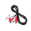 RCA Audio Piggyback Cable, 2 RCA Male to 2 RCA