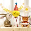 5pcs Bunny Balloons Woodland Rabbit Animals Foil Balloons Easter Balloons