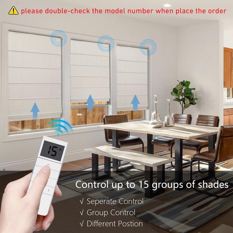 DC1602 15-Channel Replacement Remote for Motorized Shades & Blinds -(Verify