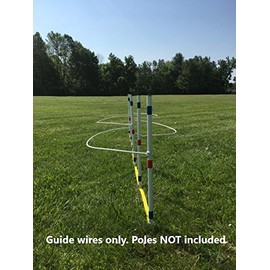 Dog Agility Equipment | Weave Pole Guide Wires for use with 12 Poles (not Included)