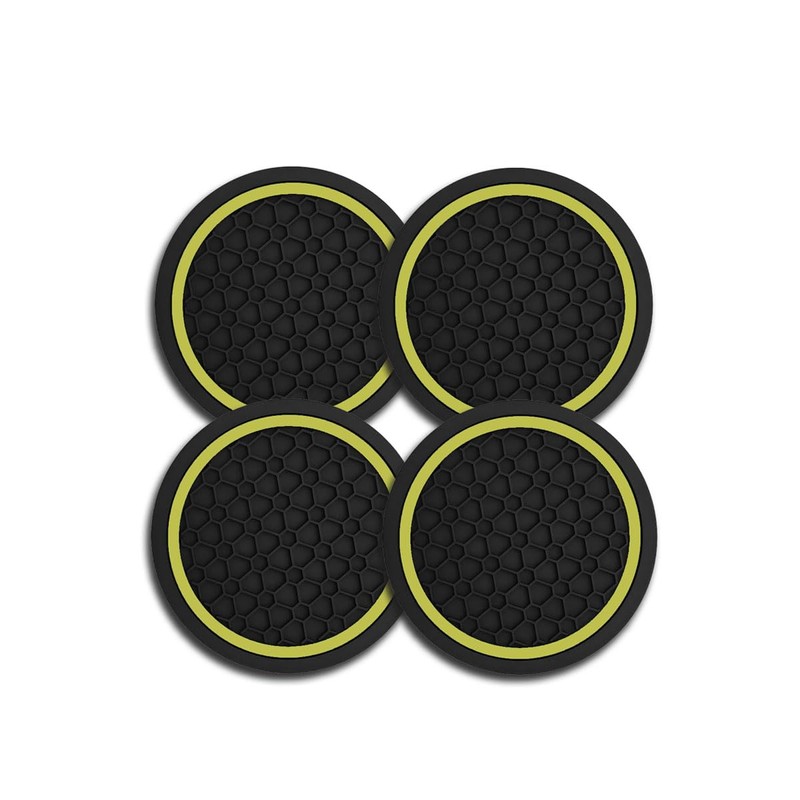 4PCS Car Cup Holder Coasters, Dustproof Automotive Interior Accessories Mat,2.75