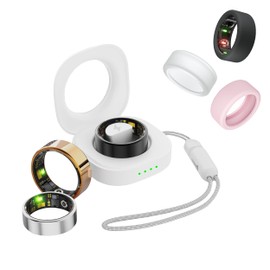 UniJethro Smart Ring, Health Tracker for Women, Anillo Inteligente para Hombre, Fitness Tracking Smart Ring, Sleep Ring, IP68 Waterproof, No App fee, Remote Photography, Family Care (Silver, 10#)