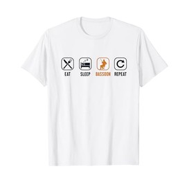 Eat Sleep Bassoon Repeat Aerophone Music Bassoonist T-Shirt