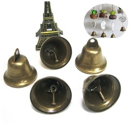 Levemolo 20pcs Bronze Rattle Bells for DIY Crafts Party Decorations Christmas Festivities and Restaurant Lightweight and Sturdy Copper Bells