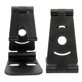 Perfect Solutions Angled Desktop Phone Holder - Foldable, Adjustable Cellphone Stand for Travel, Desk and Home Use - Universal Compatibility with Smartphones and Tablets, Long Flight Essentials