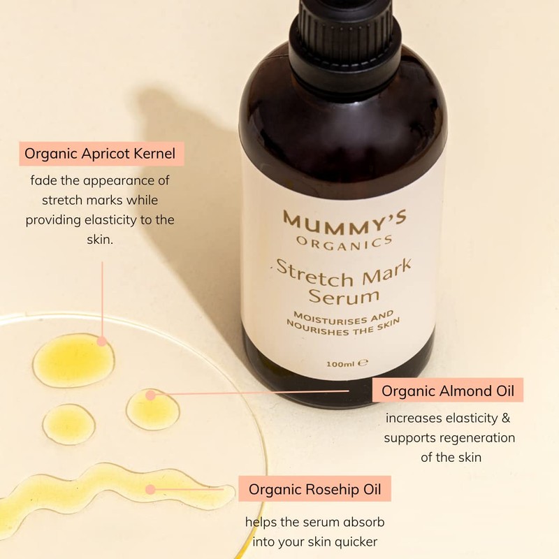 Organic Stretch Mark oil - Award winning Organic Stretch Mark