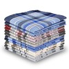 12 Pack Men's Handkerchiefs Cotton Handkerchief for Men Classic Assorted