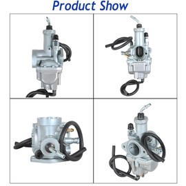 Silscvtt Carb Carburetor With Throttle Cable Replacement for Yamaha Breeze 125 YFA1 1989 1991-2002 Timberwolf 250 YFA250FW With Throttle Cable