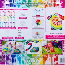 Tulip One-Step Tie-Dye Kit Party Supplies, 18 Bottles Tie Dye, Rainbow, 1 Count