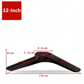 NUOBESTY Universal TV Stand Legs Replacement for 32Inch TV, TV Feet with Screws Smart Televison Base Stand Legs for Tabletop Living Room Bedroom