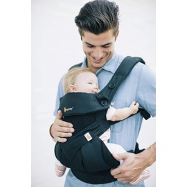 Ergobaby Baby Carrier Up to 3 Years with Cool Air Mesh, Onyx Black, 1 Count (Pack of 1)