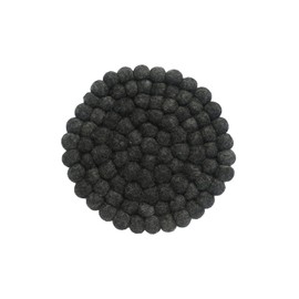 Ezhippie 20 CM Woollen Pot Trivet with Heat Resistance, Handmade Non Slip Pan Holder from Nepal, Trivets for Kitchen, Pots, and Pans Protect Tables and Worktops, Absorbent Felt Ball Pad, Round-2