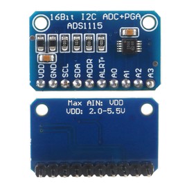 AOICRIE 3pcs ADS1115 16 Bit 16 Byte 4 Channel I2C IIC Analog-to-Digital ADC PGA Converter with Programmable Gain Amplifier High Precision ADC Converter Development Board for Raspberry Pi Pre-Soldered