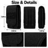 Double Phone MOLLE Pouch Nylon Belt Waist Bag for EDC