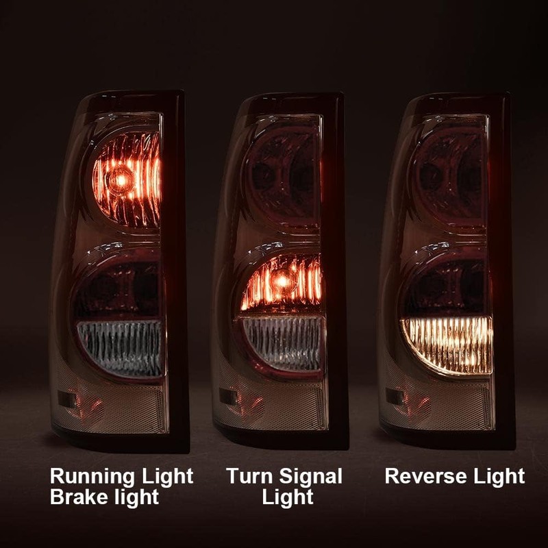 PIT66 Tail Lights Compatible with 2003 2004 2005 2006 Chevy
