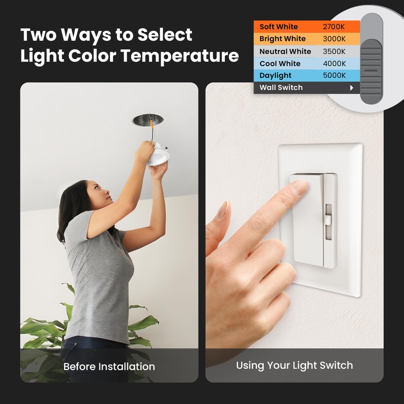 Feit Electric LED Downlight Retrofit Kit with Baffle Trim, 75W