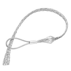 MECCANIXITY Cable Pulling Grip for 60-75mm Cable 140cm Wire Mesh Puller Socks Grip Single Head Galvanizing Steel Wire Grips Net Cover Smooth,1 Pcs(Silver)