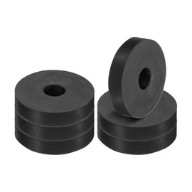 PATIKIL Versatile Rubber Pacer, 6 Pieces 2 Inch OD 0.55 Inch ID 0.4 Inch Thick Neoprene Round Anti-Vibration Insulation Pads Insulator Rubber Bushings Spacer Washers for HVAC Bolts Car Accessories