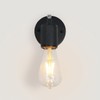 Rustic Wall Sconce Retro Pull Chain E26 Adjustable Up Down