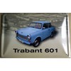 Unbekannt Trabant 601 Trabbi blau Blechschild Gewölbt 20x30cm S4700