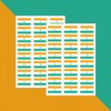 PAPERZIP - India Flags – 48 Stickers for Business, Schools,